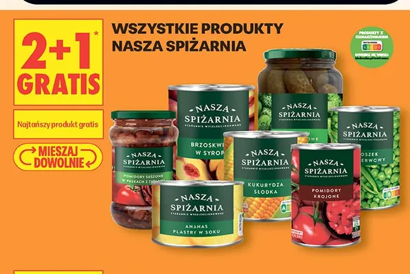 Brzoskwinie w syropie Nasza Spiżarnia promocja w Biedronka