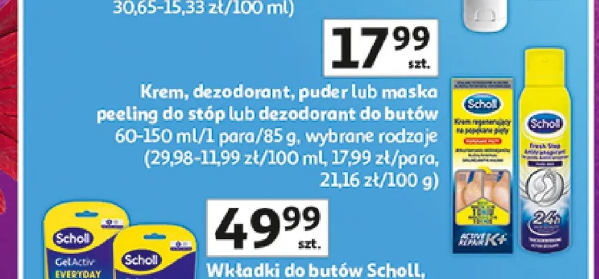 Krem do stóp Scholl promocja w Auchan