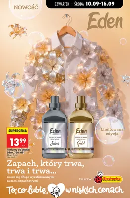 Perfumy do tkanin Eden Silver promocja w Biedronka