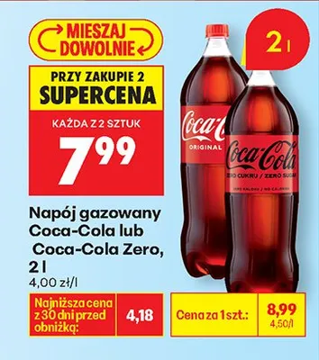 Napój gazowany Original 2 l Coca-Cola promocja w Biedronka