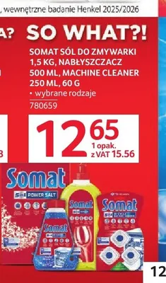 Tabletki do czyszczenia zmywarki Somat Machine Cleaner promocja w Selgros
