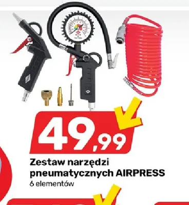 Zestaw narzędzi pneumatycznych 6 elementów Airpress promocja w Bricomarche
