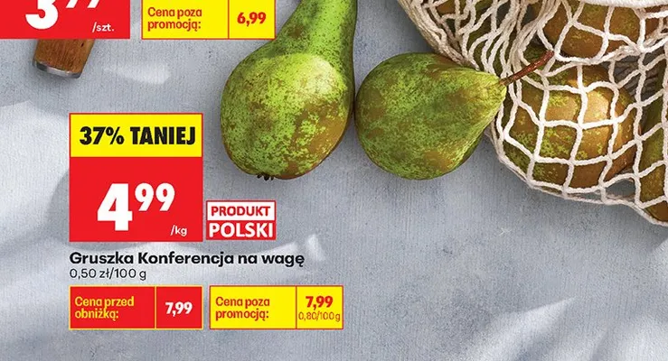 Gruszka Konferencja na wagę promocja w Biedronka