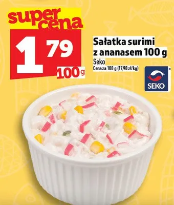Sałatka surimi z ananasem promocja w TOPAZ
