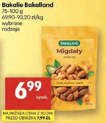 Bakalia Migdały promocja w Delikatesy Centrum