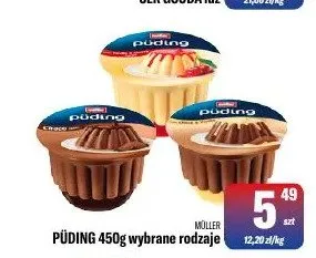 Puding czekoladowy Müller promocja w Tomi Markt