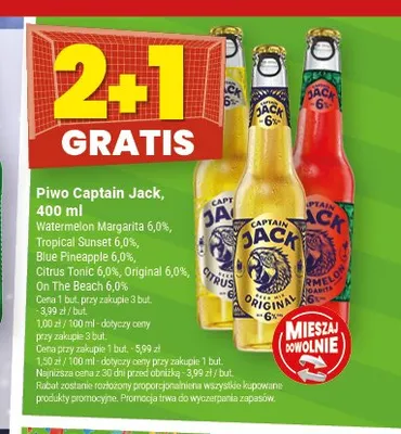 Piwo Captain Jack Blue Pineapple promocja w Twój Market