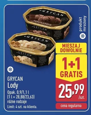 Lody Grycan promocja w Aldi
