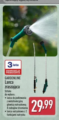 Lanca zraszająca GARDENLINE promocja w Aldi