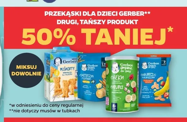 Ciasteczka Miśkopty Gerber promocja w Netto
