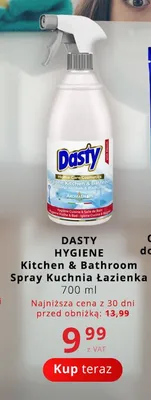 Spray do czyszczenia kuchni i łazienki Dasty Hygiene Kitchen & Bathroom promocja w Poczta Polska