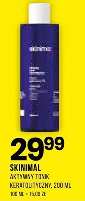 Tonik Skinimal aktywny keratolityczny promocja w Drogerie Natura