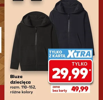 Bluza dziecięca z kapturem promocja w Kaufland