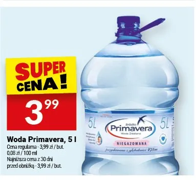 Woda Primavera promocja w Twój Market