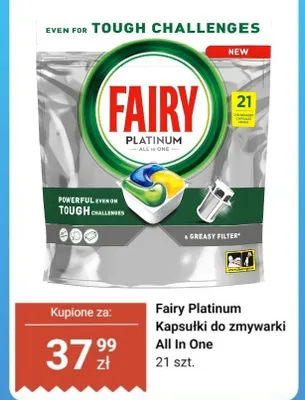 Kapsułki do zmywarek All In One Platinum promocja w Dino