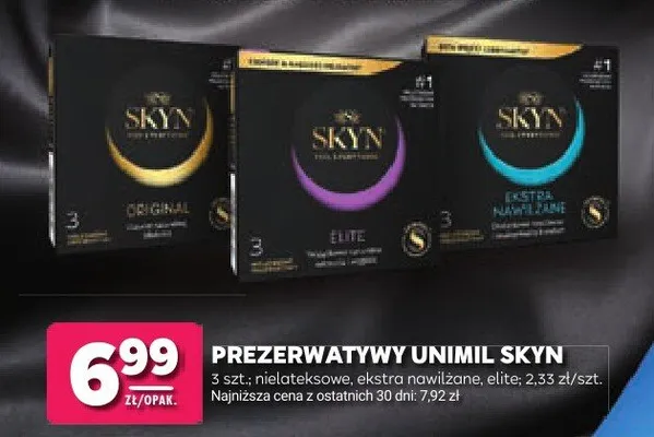 Prezerwatywy Unimil Skyn Original promocja w Stokrotka