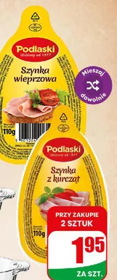 Szynka z kurcząt Podlaski promocja w Dino