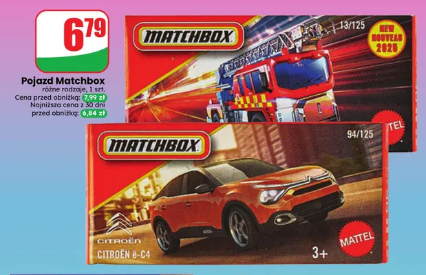 Pojazd Matchbox promocja w Dino