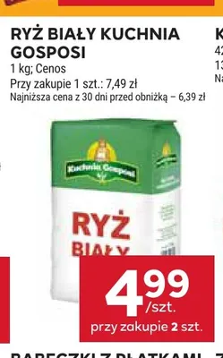 Ryż biały Kuchnia Gosposi promocja w Stokrotka