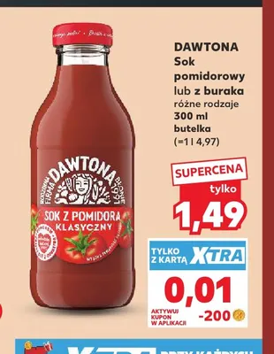 Sok pomidorowy Dawtona promocja w Kaufland