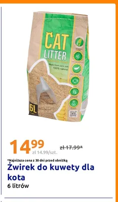 Żwirek do kuwety dla kota promocja w Action