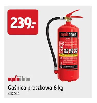 Gaśnica proszkowa 6 kg Ogniochron promocja w Jula