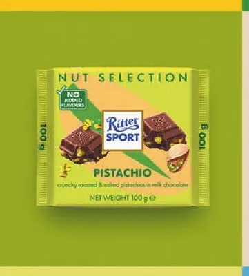 Czekolada Ritter Sport Pistachio promocja w Selgros
