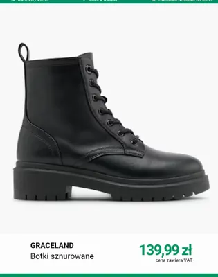 Botki sznurowane Graceland promocja w Deichmann
