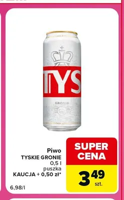 Piwo Tyskie Gronie promocja w Carrefour Express