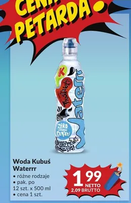 Woda smakowa Kubuś Waterrr promocja w Makro