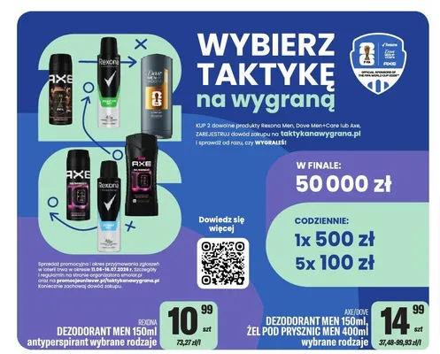 Dezodorant męski Rexona Men promocja w Tomi Markt