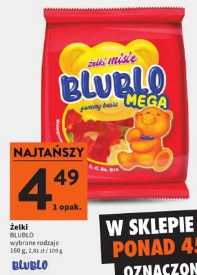 Żelki wybrane rodzaje promocja w Intermarche