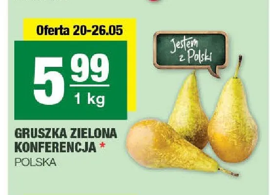 Gruszka zielona Konferencja Polska promocja w SPAR