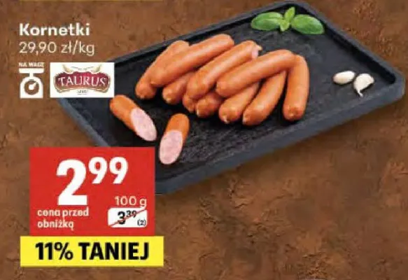 Kornetki Taurus promocja w Delikatesy Centrum