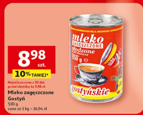 Mleko zagęszczone Gostyń promocja w Auchan