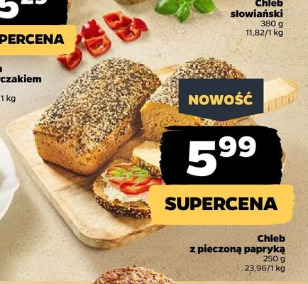 Chleb z pieczoną papryką promocja w Netto