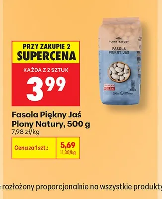 Fasola Piękny Jaś Plony Natury promocja w Biedronka