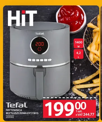 Frytownica beztłuszczowa Tefal EY111B15 promocja w Selgros