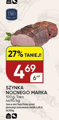 Szynka Nocnego Marka Tako promocja w Chata Polska