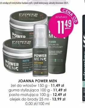 Żel do włosów Joanna Power Men promocja w Drogerie Jasmin