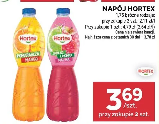 Napój Hortex promocja w Stokrotka