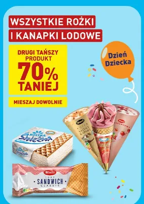 Rożki i kanapki lodowe promocja w Aldi