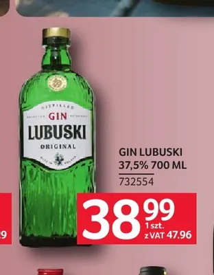 Gin Lubuski 37,5% promocja w Selgros