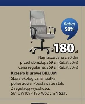 Krzesło biurowe Billum promocja w Jysk