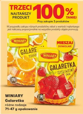 Galaretka różne rodzaje promocja w Kaufland