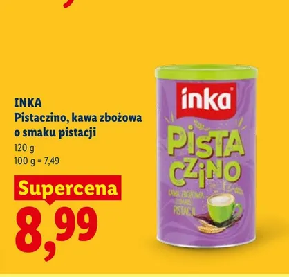Kawa zbożowa Inka Pistaczino o smaku pistacji promocja w Lidl