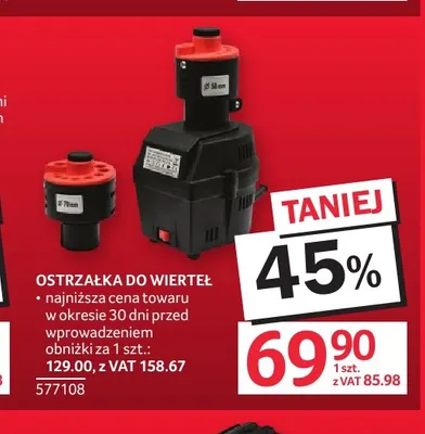 Ostrzałka do wierteł promocja w Selgros