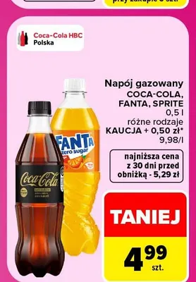 Napój gazowany Fanta promocja w Carrefour Market