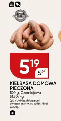 Kiełbasa domowa pieczona Czerniejewo promocja w Chata Polska
