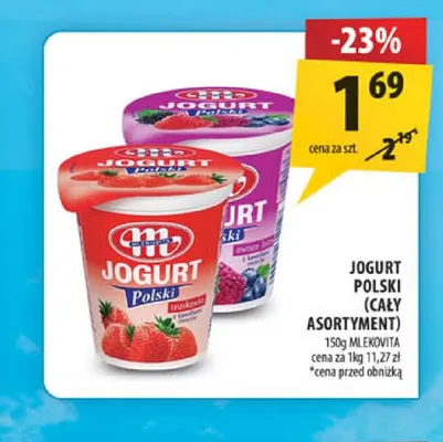 Jogurt Polski owoce leśne Mlekovita promocja w Arhelan